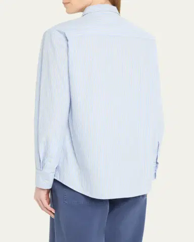 Nili Lotan Raphael Striped Classic Shirt | Thumbnail 3 Nili Lotan Raphael Striped Classic Shirt | Thumbnail 3