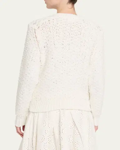 Comme des Garçons Open-Knit Crochet Crewneck Cardigan | Thumbnail 3 Comme des Garçons Open-Knit Crochet Crewneck Cardigan | Thumbnail 3