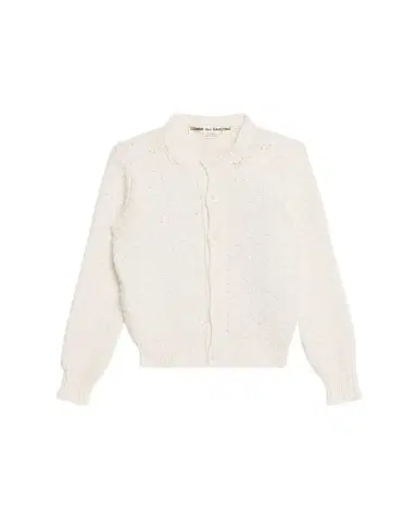 Comme des Garçons Open-Knit Crochet Crewneck Cardigan | Thumbnail 1 Comme des Garçons Open-Knit Crochet Crewneck Cardigan | Thumbnail 1