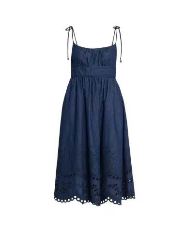 Zimmermann Mahon Broderie Denim Picnic Dress | Thumbnail 1 Zimmermann Mahon Broderie Denim Picnic Dress | Thumbnail 1
