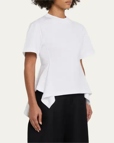 Alaïa Panelled Short-Sleeve Top | Thumbnail 4 Alaïa Panelled Short-Sleeve Top | Thumbnail 4