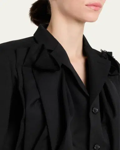 Comme des Garçons Draped Single-Breasted Blazer | Thumbnail 5 Comme des Garçons Draped Single-Breasted Blazer | Thumbnail 5