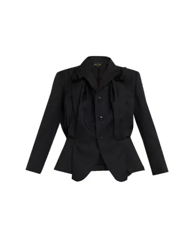 Comme des Garçons Draped Single-Breasted Blazer | Thumbnail 1 Comme des Garçons Draped Single-Breasted Blazer | Thumbnail 1