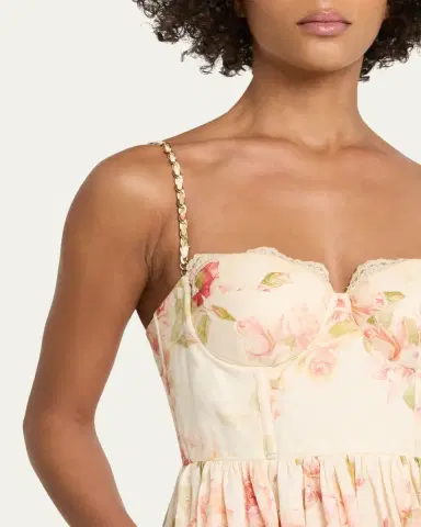 Zimmermann Roselight Corset Midi Dress | Thumbnail 5 Zimmermann Roselight Corset Midi Dress | Thumbnail 5