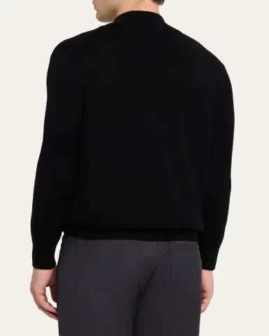 ZEGNA Men's Cashmere Knit Quarter-Zip Sweater | Thumbnail 3 ZEGNA Men's Cashmere Knit Quarter-Zip Sweater | Thumbnail 3