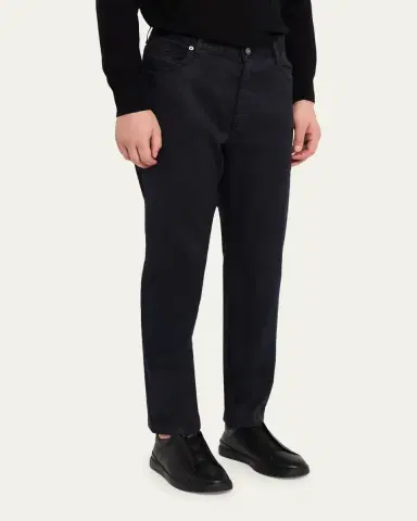 Zegna Men's Stretch Straight Leg Five-Pocket Pants | Thumbnail 4 Zegna Men's Stretch Straight Leg Five-Pocket Pants | Thumbnail 4