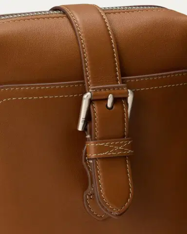 Ralph Lauren Purple Label Men's Bedford Leather Crossbody Bag | Thumbnail 4 Ralph Lauren Purple Label Men's Bedford Leather Crossbody Bag | Thumbnail 4