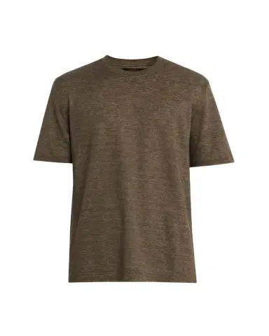 ZEGNA Men's Solid Linen Crewneck T-Shirt | Thumbnail 1 ZEGNA Men's Solid Linen Crewneck T-Shirt | Thumbnail 1