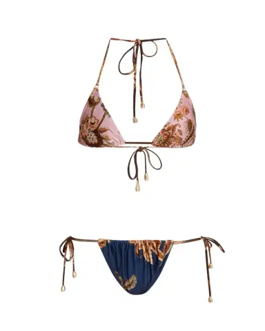 Zimmermann Aster Spliced Triangle Two-Piece Swimsuit | Thumbnail 1 Zimmermann Aster Spliced Triangle Two-Piece Swimsuit | Thumbnail 1