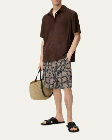 LOEWE x Paula's Ibiza Men's Cotton-Terry Logo Script Shorts | Thumbnail 2 LOEWE x Paula's Ibiza Men's Cotton-Terry Logo Script Shorts | Thumbnail 2