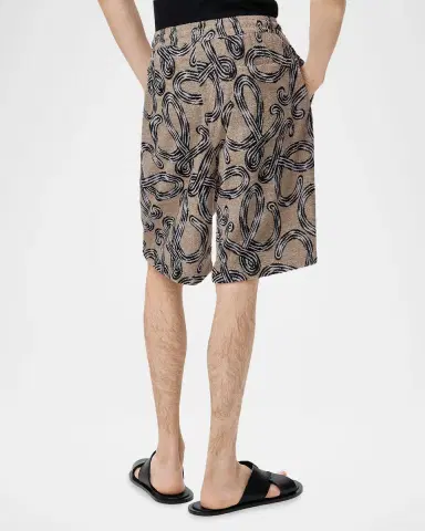 LOEWE x Paula's Ibiza Men's Cotton-Terry Logo Script Shorts | Thumbnail 7 LOEWE x Paula's Ibiza Men's Cotton-Terry Logo Script Shorts | Thumbnail 7