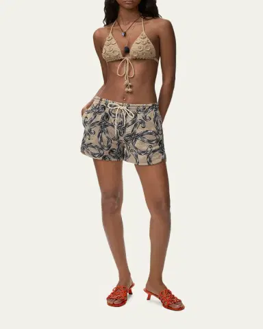 LOEWE x Paula's Ibiza Anagram-Print Towelling Pull-On Shorts | Thumbnail 2 LOEWE x Paula's Ibiza Anagram-Print Towelling Pull-On Shorts | Thumbnail 2