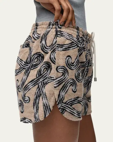 LOEWE x Paula's Ibiza Anagram-Print Towelling Pull-On Shorts | Thumbnail 5 LOEWE x Paula's Ibiza Anagram-Print Towelling Pull-On Shorts | Thumbnail 5