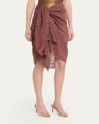 Zimmermann Woven Metallic Pareo Coverup | Thumbnail 4 Zimmermann Woven Metallic Pareo Coverup | Thumbnail 4