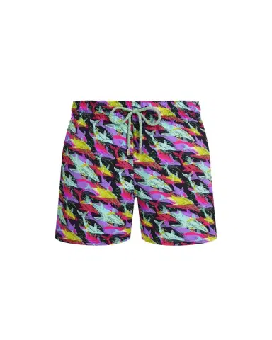 Vilebrequin Men's Offset Whale-Print Swim Trunks | Thumbnail 1 Vilebrequin Men's Offset Whale-Print Swim Trunks | Thumbnail 1