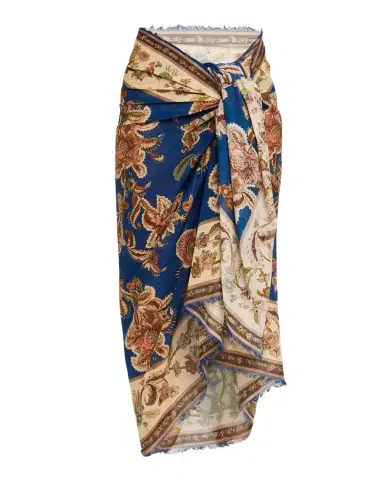 Zimmermann Printed Cotton Pareo Coverup | Thumbnail 1 Zimmermann Printed Cotton Pareo Coverup | Thumbnail 1
