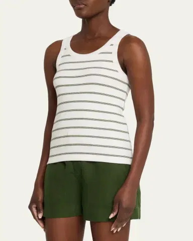 Vince Stripe Scoop-Neck Tank Top | Thumbnail 4 Vince Stripe Scoop-Neck Tank Top | Thumbnail 4