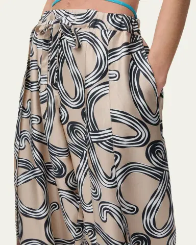 LOEWE x Paula's Ibiza Abstract-Print Silk Wide-Leg Pull-On Trousers | Thumbnail 5 LOEWE x Paula's Ibiza Abstract-Print Silk Wide-Leg Pull-On Trousers | Thumbnail 5