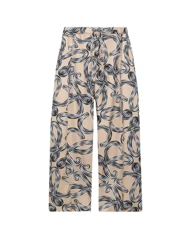 LOEWE x Paula's Ibiza Abstract-Print Silk Wide-Leg Pull-On Trousers | Thumbnail 1 LOEWE x Paula's Ibiza Abstract-Print Silk Wide-Leg Pull-On Trousers | Thumbnail 1