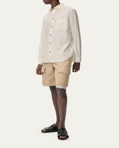Loewe x Paula's Ibiza Men's Washed Cotton Cargo Shorts | Thumbnail 2 Loewe x Paula's Ibiza Men's Washed Cotton Cargo Shorts | Thumbnail 2