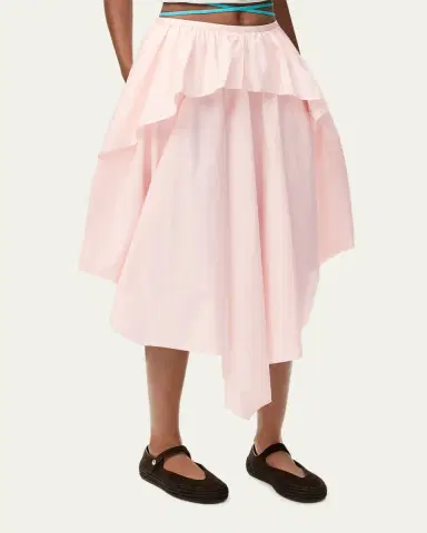 LOEWE x Paula's Ibiza Layered Ruffle Cotton Midi Skirt | Thumbnail 4 LOEWE x Paula's Ibiza Layered Ruffle Cotton Midi Skirt | Thumbnail 4