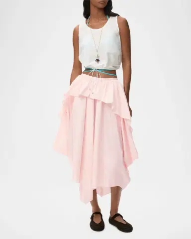 LOEWE x Paula's Ibiza Layered Ruffle Cotton Midi Skirt | Thumbnail 6 LOEWE x Paula's Ibiza Layered Ruffle Cotton Midi Skirt | Thumbnail 6