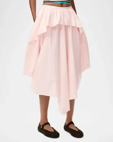 LOEWE x Paula's Ibiza Layered Ruffle Cotton Midi Skirt | Thumbnail 8 LOEWE x Paula's Ibiza Layered Ruffle Cotton Midi Skirt | Thumbnail 8