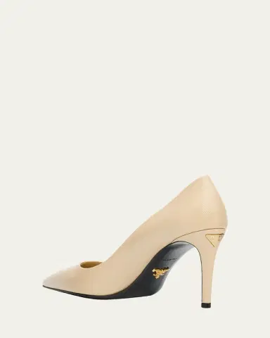 Prada 85mm Vernice Saffiano Leather Pumps | Thumbnail 4 Prada 85mm Vernice Saffiano Leather Pumps | Thumbnail 4