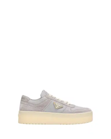 Prada Downtown Bold Re-Nylon and Suede Platform Sneakers | Thumbnail 1 Prada Downtown Bold Re-Nylon and Suede Platform Sneakers | Thumbnail 1