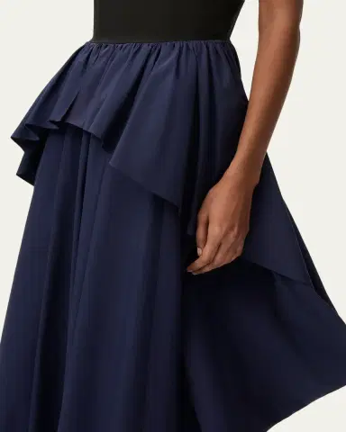 LOEWE x Paula's Ibiza Asymmetric Ruffle Cotton Sleeveless Midi Dress | Thumbnail 4 LOEWE x Paula's Ibiza Asymmetric Ruffle Cotton Sleeveless Midi Dress | Thumbnail 4
