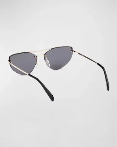 Pucci Semi-Rimmed Metal & Acetate Cat-Eye Sunglasses | Thumbnail 4 Pucci Semi-Rimmed Metal & Acetate Cat-Eye Sunglasses | Thumbnail 4
