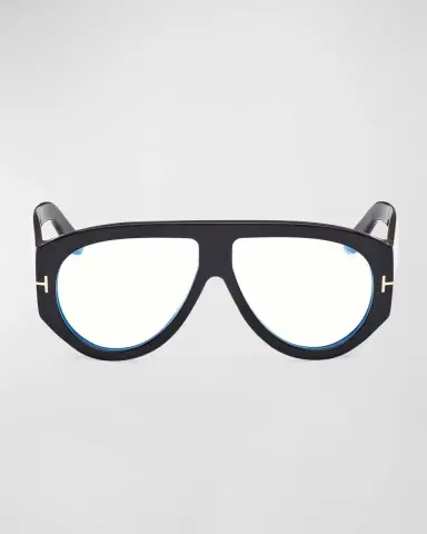 TOM FORD Blue Blocking Acetate Aviator Glasses | Thumbnail 3 TOM FORD Blue Blocking Acetate Aviator Glasses | Thumbnail 3