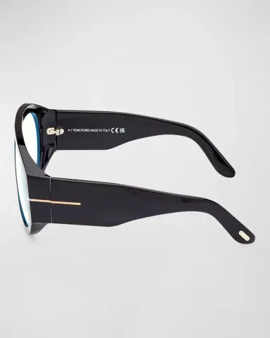 TOM FORD Blue Blocking Acetate Aviator Glasses | Thumbnail 4 TOM FORD Blue Blocking Acetate Aviator Glasses | Thumbnail 4