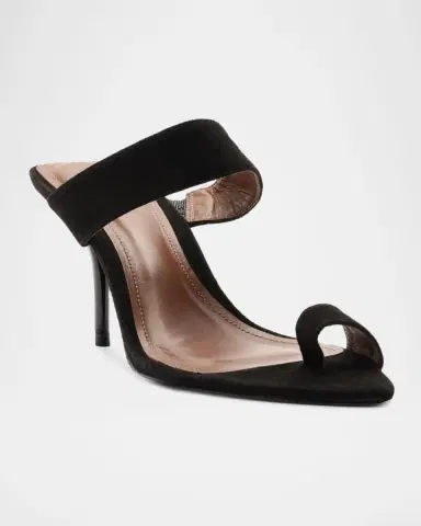 Schutz Melina Suede Toe-Strap Stiletto Sandals | Thumbnail 2 Schutz Melina Suede Toe-Strap Stiletto Sandals | Thumbnail 2
