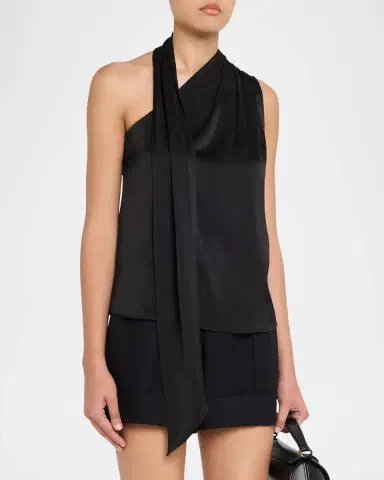 Generation Love Caliope One-Shoulder Satin Top | Thumbnail 4 Generation Love Caliope One-Shoulder Satin Top | Thumbnail 4