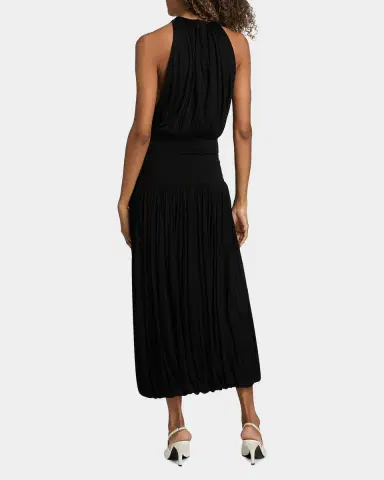 Toteme Sleeveless Gathered Balloon Midi Dress | Thumbnail 3 Toteme Sleeveless Gathered Balloon Midi Dress | Thumbnail 3