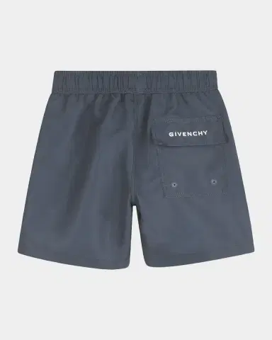 Givenchy Boy 's Faded Colorblock-Print Swim Shorts, Size 8-14 | Thumbnail 2 Givenchy Boy 's Faded Colorblock-Print Swim Shorts, Size 8-14 | Thumbnail 2