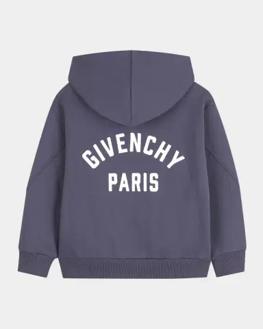 Givenchy Boy 's Stretch Cotton Logo Hoodie, Size 4-6 | Thumbnail 2 Givenchy Boy 's Stretch Cotton Logo Hoodie, Size 4-6 | Thumbnail 2