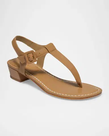 Bernardo Goyara Leather T-Strap Sandals | Thumbnail 9 Bernardo Goyara Leather T-Strap Sandals | Thumbnail 9