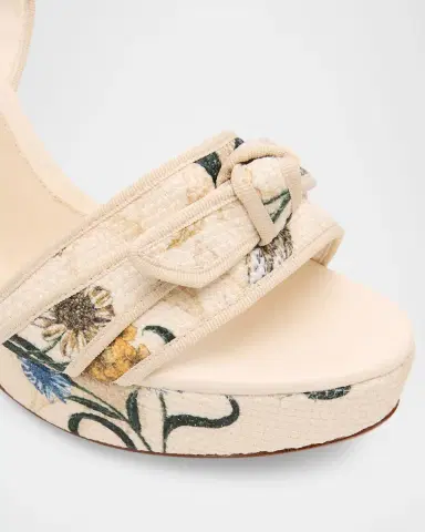 Alexandre Birman 120mm Floral Grosgrain Raffia Platform Sandals | Thumbnail 5 Alexandre Birman 120mm Floral Grosgrain Raffia Platform Sandals | Thumbnail 5