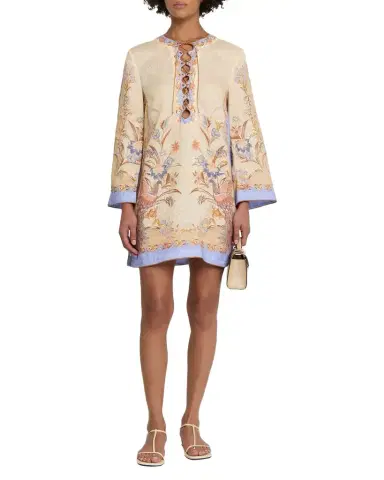 Zimmermann Indra Tunic Mini Dress | Thumbnail 1 Zimmermann Indra Tunic Mini Dress | Thumbnail 1