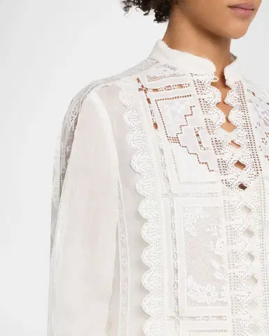Zimmermann Aster Embroidered Blouse | Thumbnail 4 Zimmermann Aster Embroidered Blouse | Thumbnail 4