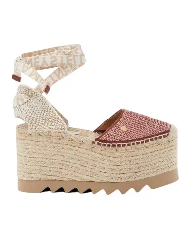 Stella McCartney 80mm Gaia Raffia Ankle-Tie Platform Espadrilles | Thumbnail 1 Stella McCartney 80mm Gaia Raffia Ankle-Tie Platform Espadrilles | Thumbnail 1