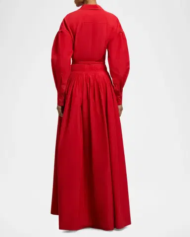 Ralph Lauren Collection Daley Cotton-Blend Poplin Evening Shirtdress | Thumbnail 3 Ralph Lauren Collection Daley Cotton-Blend Poplin Evening Shirtdress | Thumbnail 3