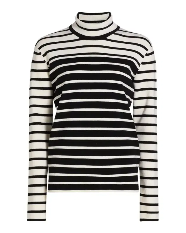 Striped Turtleneck Top Striped Turtleneck Top