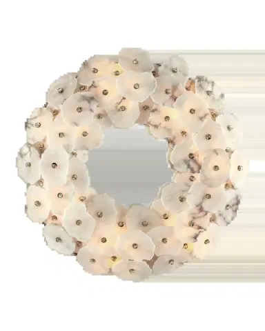 John-Richard Collection Montserrat 14-Light Wall Mirror, 55" Round | Thumbnail 2 John-Richard Collection Montserrat 14-Light Wall Mirror, 55" Round | Thumbnail 2