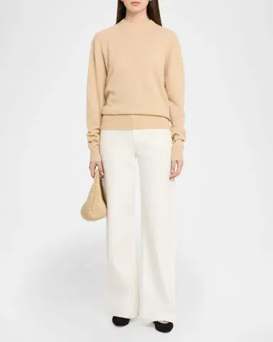 Toteme Classic Cashmere Crewneck Sweater | Thumbnail 2 Toteme Classic Cashmere Crewneck Sweater | Thumbnail 2
