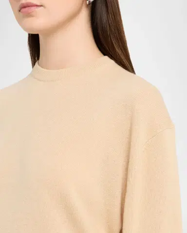 Toteme Classic Cashmere Crewneck Sweater | Thumbnail 5 Toteme Classic Cashmere Crewneck Sweater | Thumbnail 5