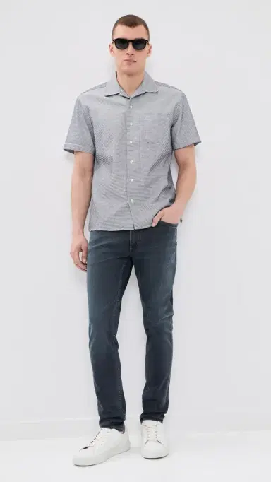 Taylor Stitch The Hawthorne Shirt Blue Pin Dot Dobby | Thumbnail 5 Taylor Stitch The Hawthorne Shirt Blue Pin Dot Dobby | Thumbnail 5