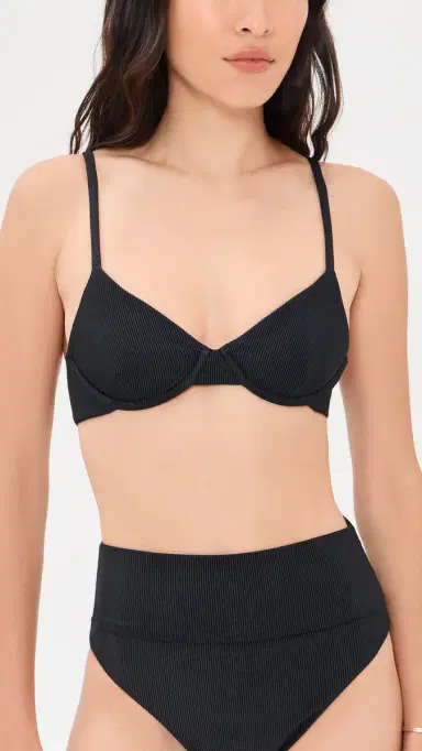 BEACH RIOT Camilla Bikini Top Black | Thumbnail 2 BEACH RIOT Camilla Bikini Top Black | Thumbnail 2